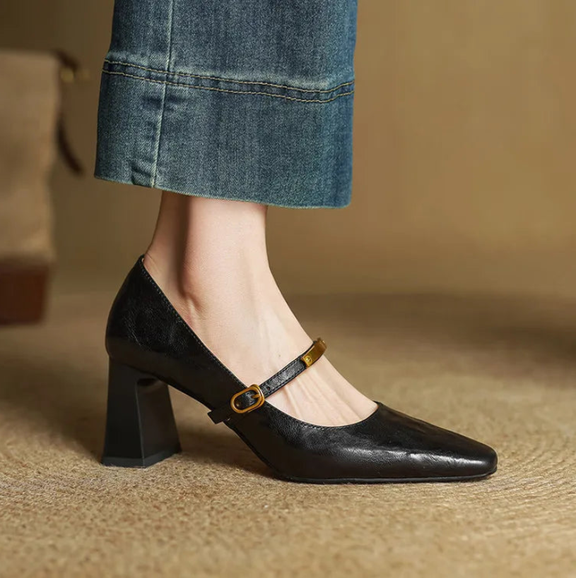 EMILY - GENUINE LEATHER HEELS