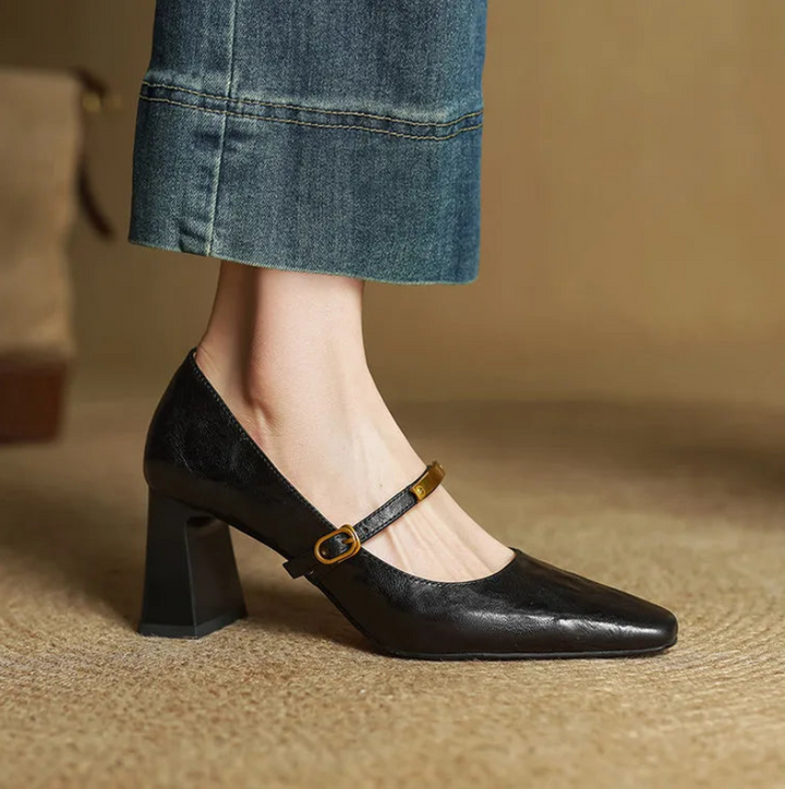 EMILY - GENUINE LEATHER HEELS