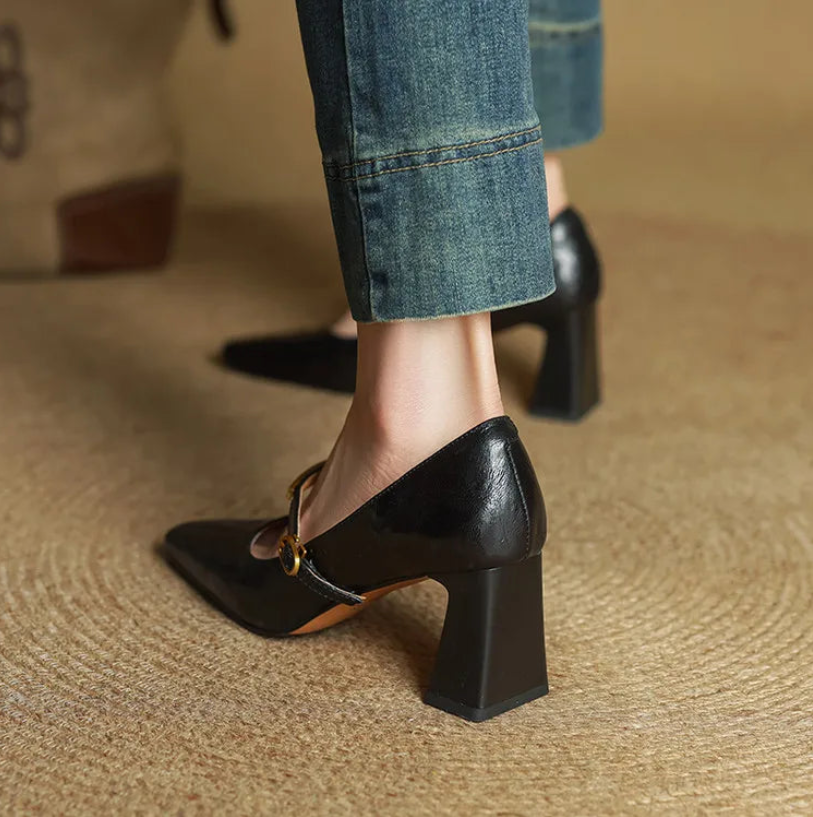 EMILY - GENUINE LEATHER HEELS