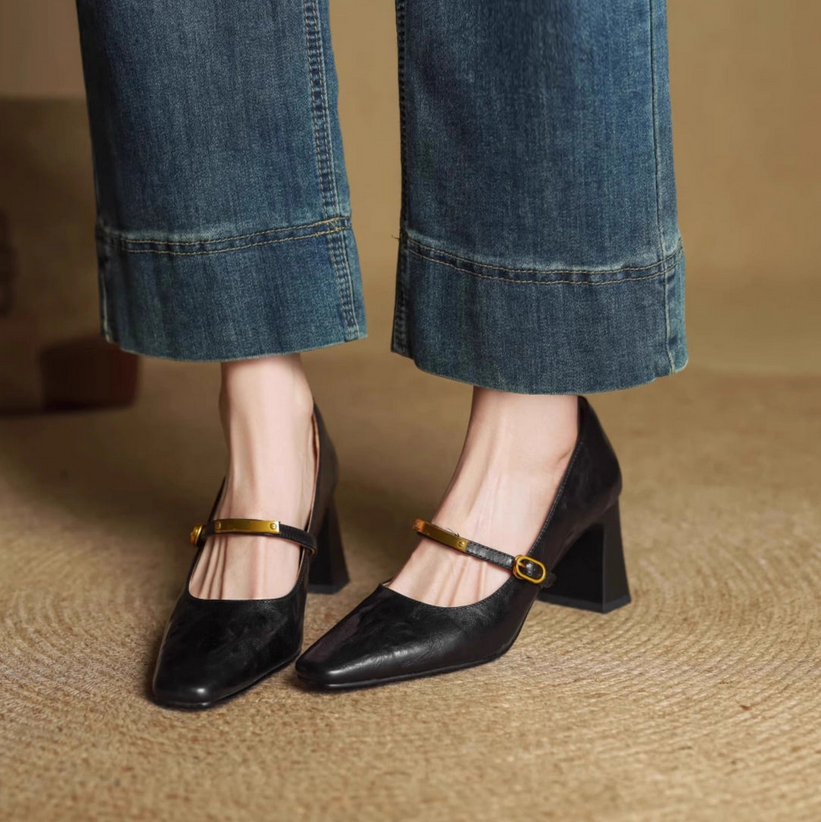 EMILY - GENUINE LEATHER HEELS
