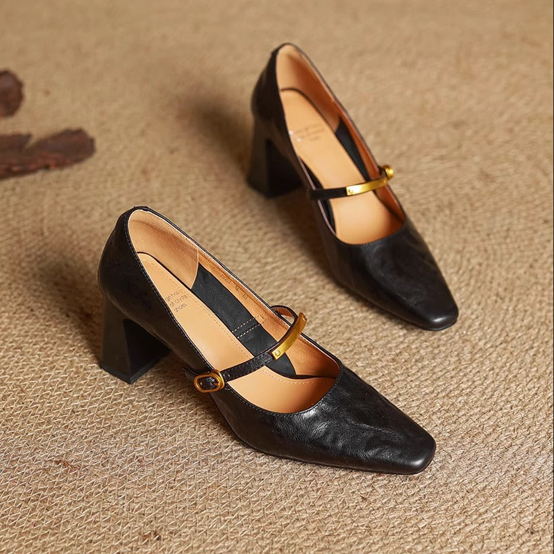 EMILY - GENUINE LEATHER HEELS
