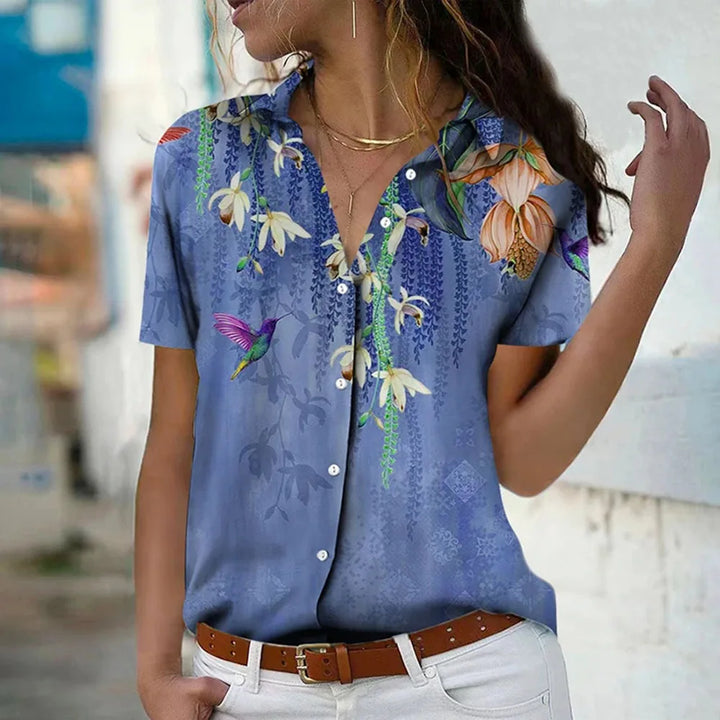 ELVÉA - FLORAL SHORT SLEEVE SHIRT