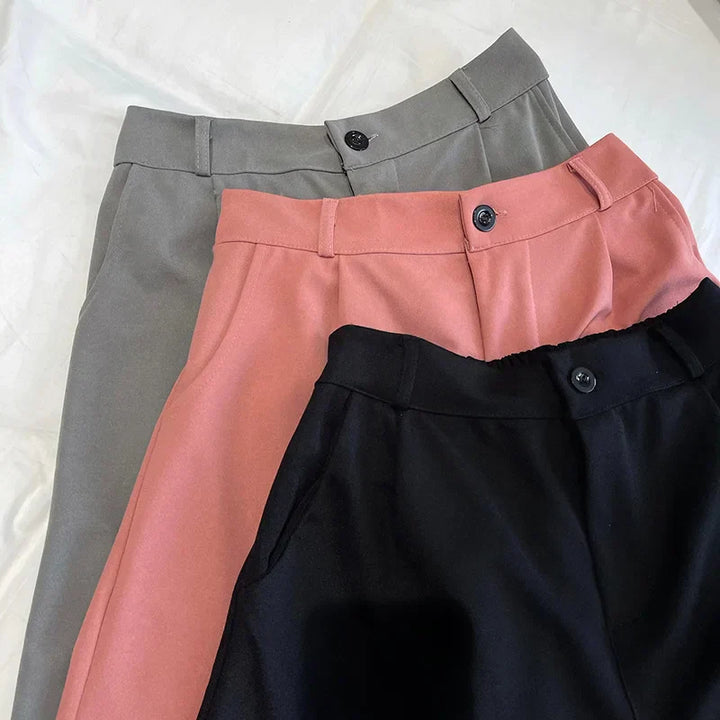 LINA - CLASSIC HIGH WAIST SUIT SHORTS