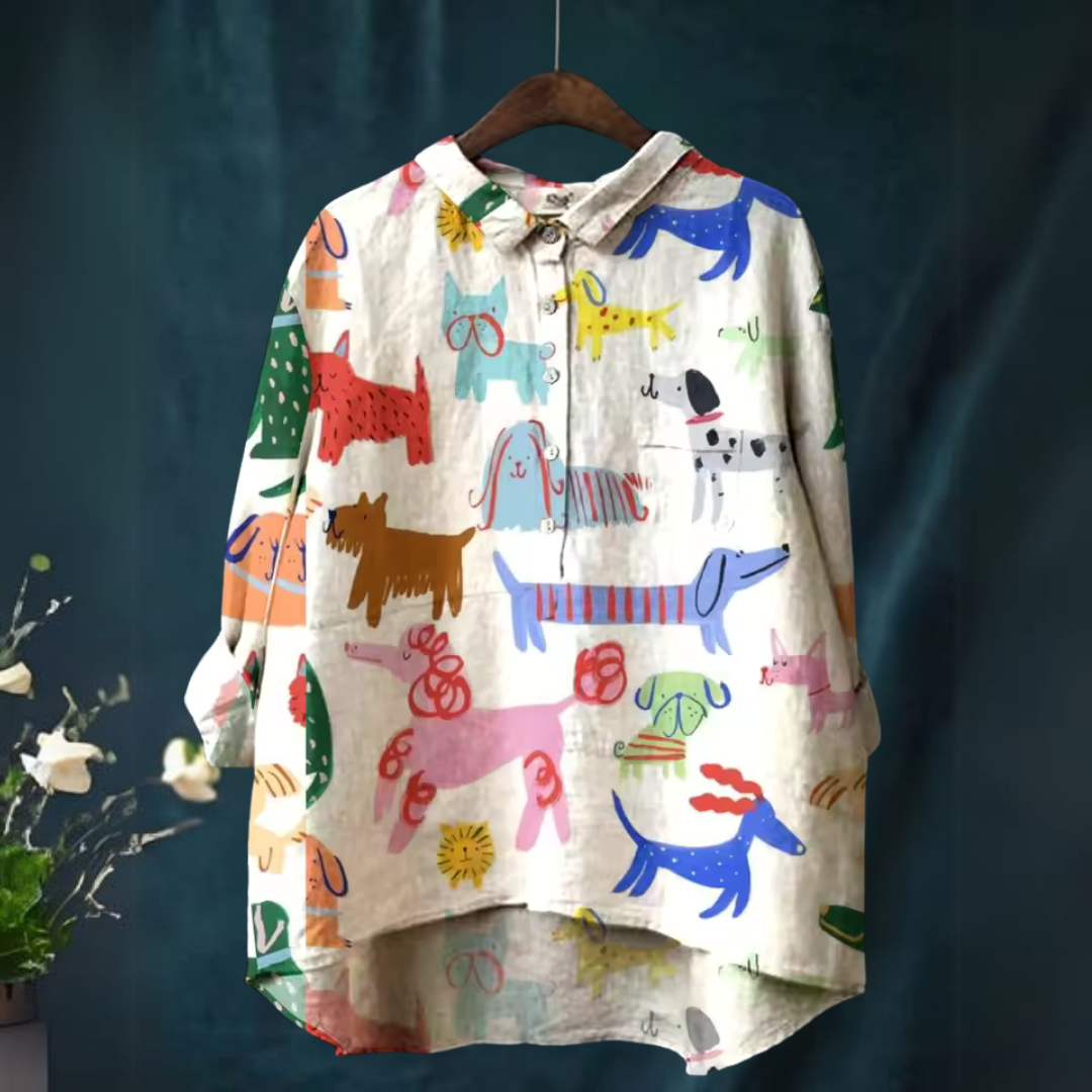 ELVA - STYLISH EVERYDAY PATTERNED SHIRT