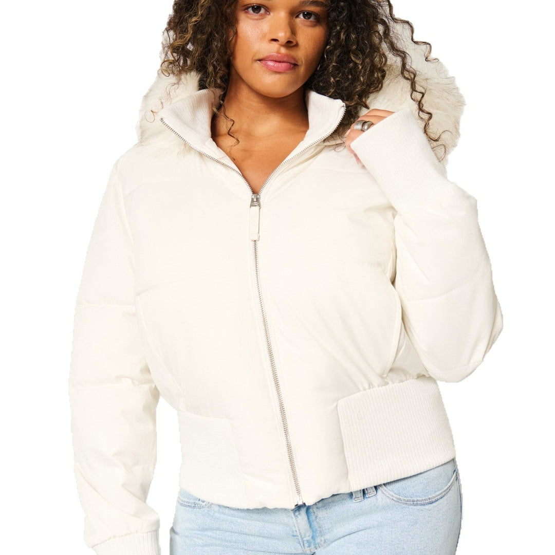 JEDDA - QUILTED JACKET WITH DETACHABLE HOOD