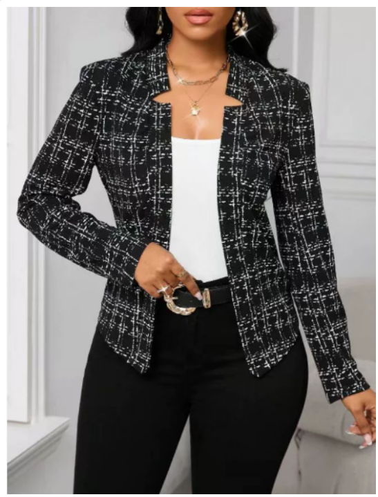ELLIE - CHICH PLAID BLAZER