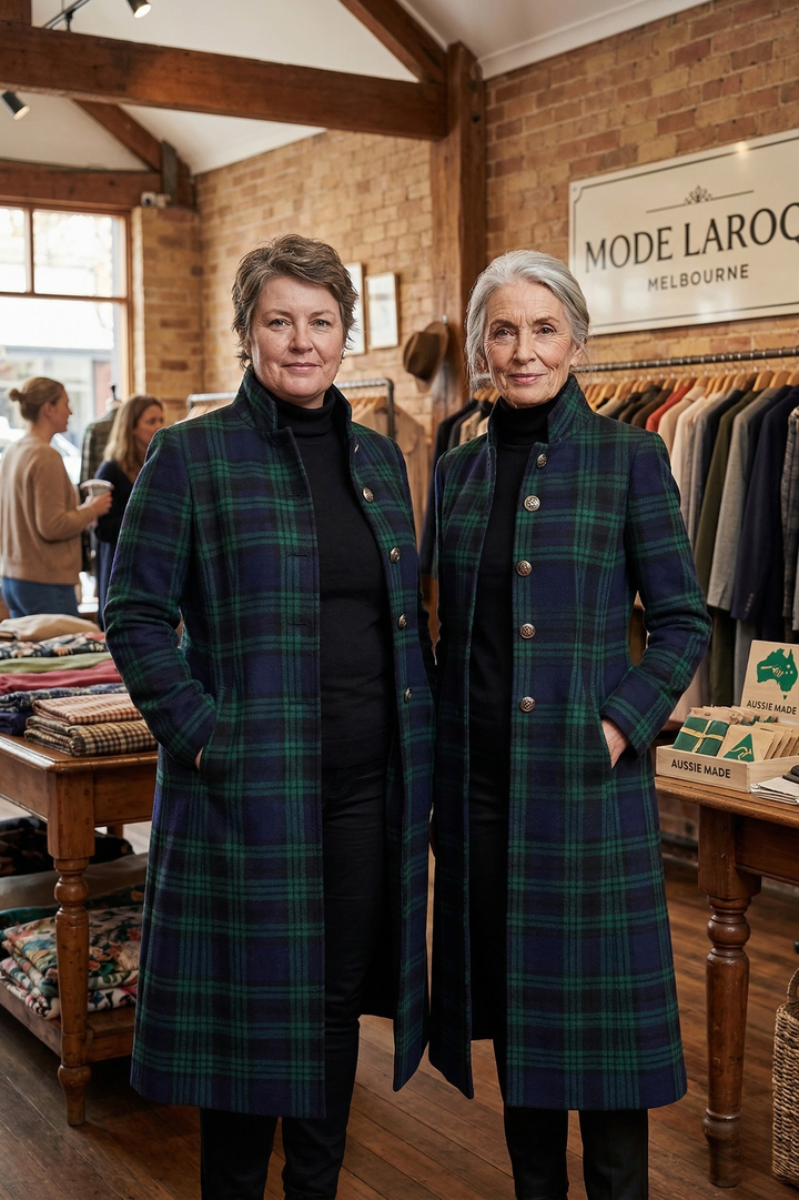Zoe - Timeless Plaid Elegant Coat