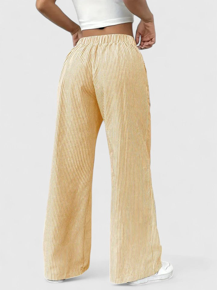 ISLA - WIDE-LEG STRIPED TROUSERS