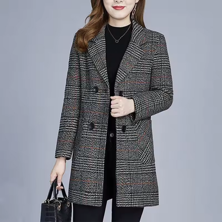 AUBREY - ELEGANT PLAID BLAZER