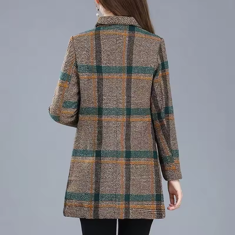 AUBREY - ELEGANT PLAID BLAZER