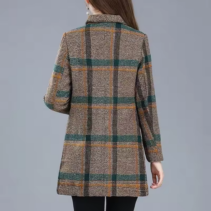 AUBREY - ELEGANT PLAID BLAZER