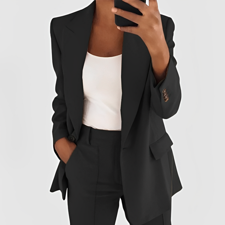LUNA - STYLISH REFINED CHIC BLAZER SET