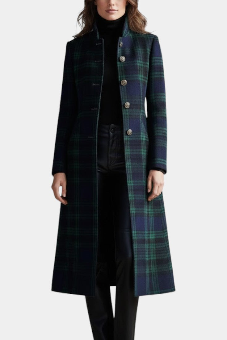Zoe - Timeless Plaid Elegant Coat