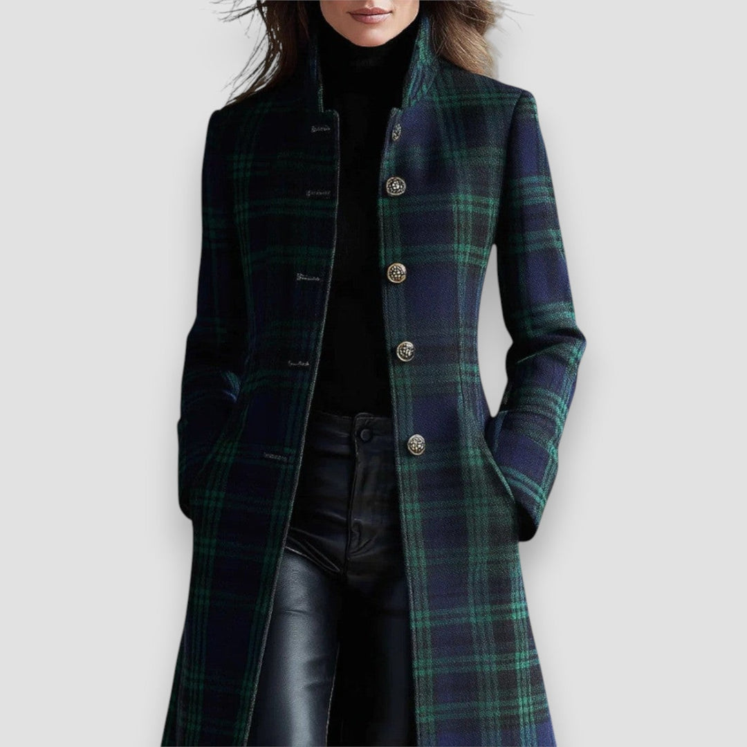 Zoe - Timeless Plaid Elegant Coat