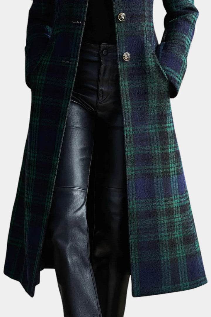 Zoe - Timeless Plaid Elegant Coat