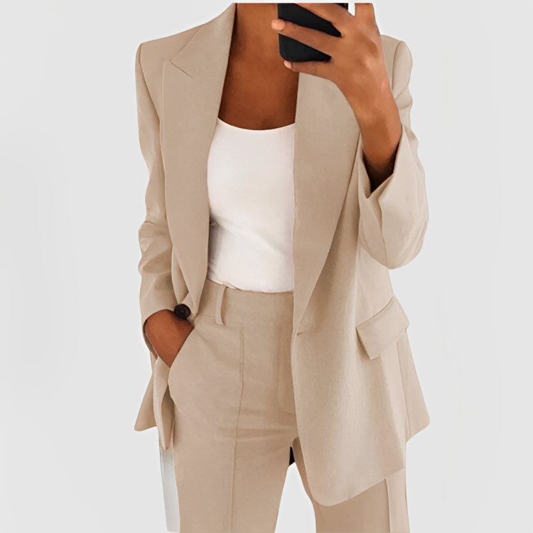 LUNA - STYLISH REFINED CHIC BLAZER SET