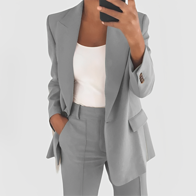 LUNA - STYLISH REFINED CHIC BLAZER SET