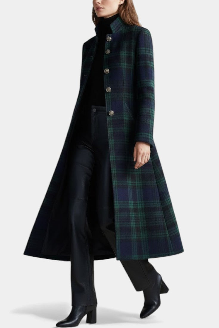 Zoe - Timeless Plaid Elegant Coat