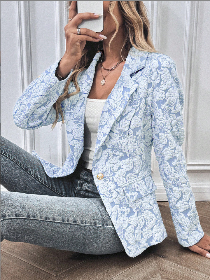 SCARLETT - STYLISH FLORAL PRINT BLAZER