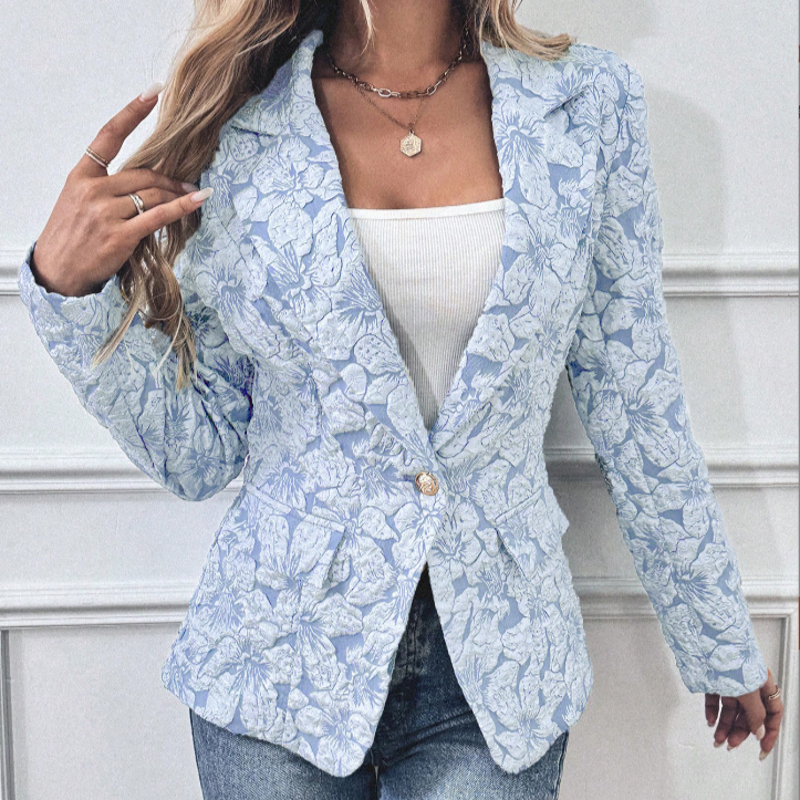 SCARLETT - STYLISH FLORAL PRINT BLAZER
