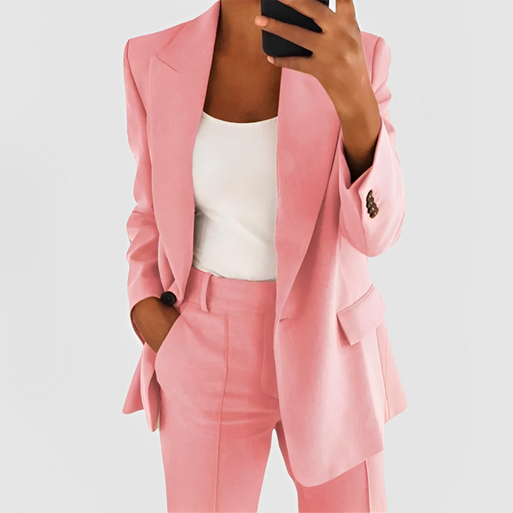 LUNA - STYLISH REFINED CHIC BLAZER SET