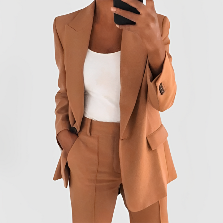 LUNA - STYLISH REFINED CHIC BLAZER SET
