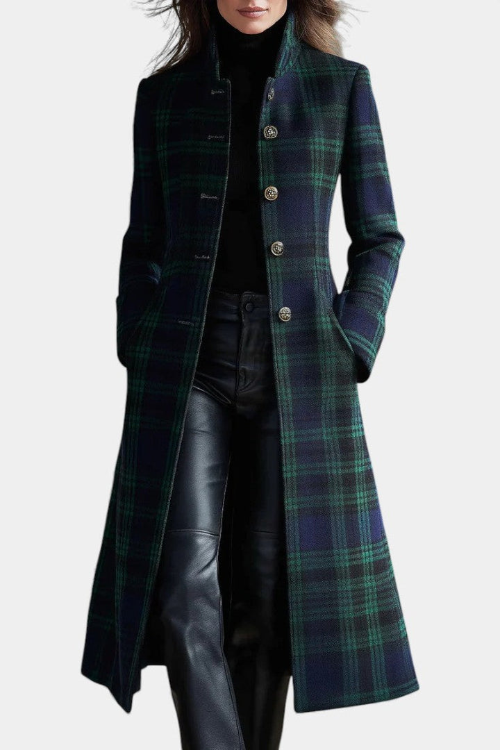 Zoe - Timeless Plaid Elegant Coat